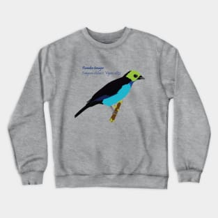 Paradise tanager bird Crewneck Sweatshirt